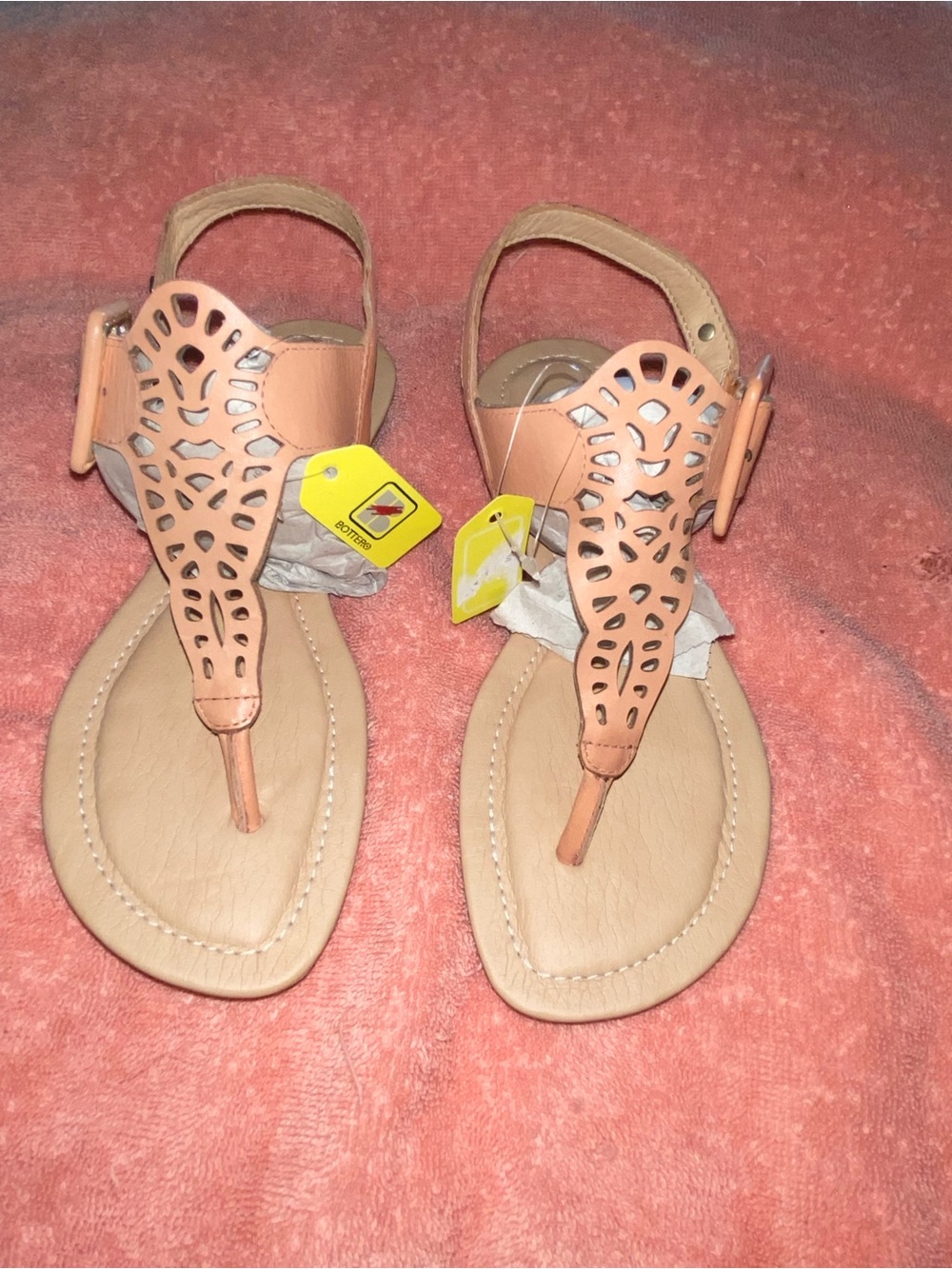 1 pair Leather Brazilian sandals